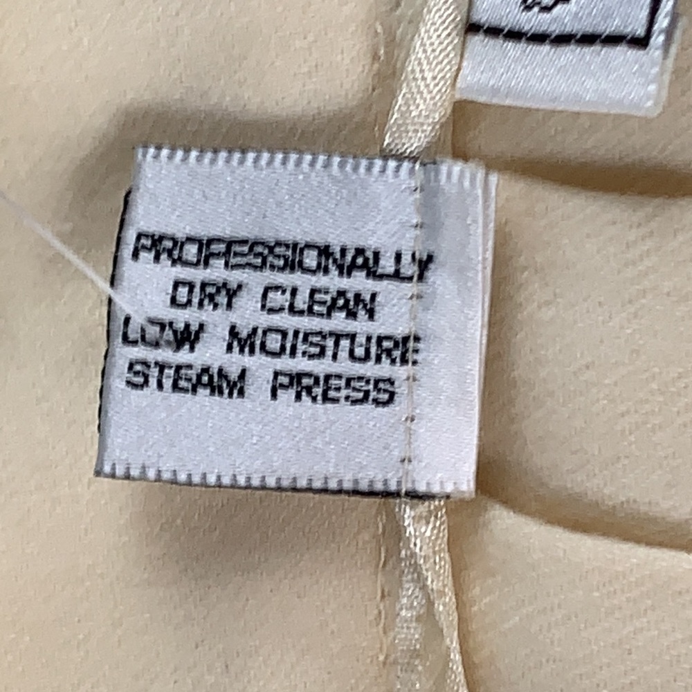 Evan Picone VTG cream pleated wool skirt size 12 - Picture 9 of 12